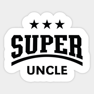 Super Uncle (Black) Sticker